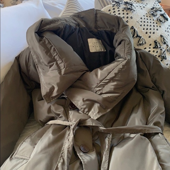 Army green down filled puffy coat - Picture 6 of 6